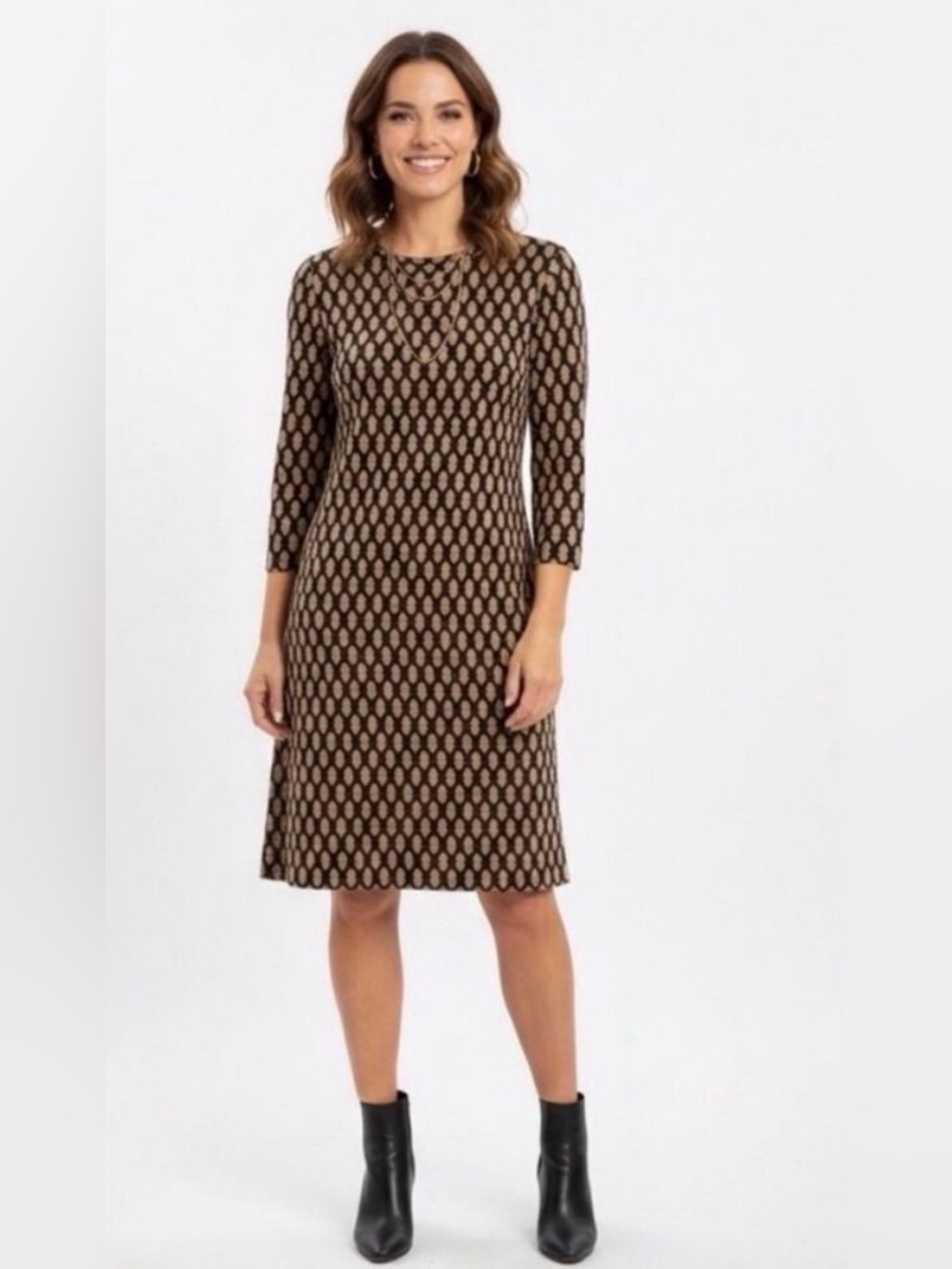 VIVIENNE TAM Geometric Print Knit Dress Size 2